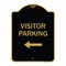 Signmission Designer Series-Visitor Parking 1, Black & Gold Heavy-Gauge Aluminum, 24" x 18", BG-1824-9872 A-DES-BG-1824-9872 - alternate 1